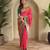 Pink color silk blend saree