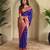 Purple color silk blend saree