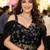Luxury black fandy satin ready-to-wear saree with heavy worked  stiched blouse     wedding & party