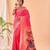 Rani pink bandhani weaving saree with paithani pallu