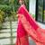 Pink silk blend saree with meenakari motifs