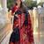 Black silk blend ikkat and patola weaving concept saree & contrast blouse