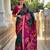 Green silk blend ikkat and patola weaving concept saree & contrast blouse