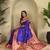 Purple color silk blend saree