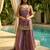Purple color beautiful fendy satin fabric glamorous ceremonial looks salwar kameez