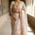 White color embroidery and zarii weaving art silk saree