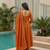 Rust color beautiful cp vichitra fabric glamorous ceremonial looks salwar kameez