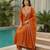 Rust color beautiful cp vichitra fabric glamorous ceremonial looks salwar kameez