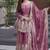 Pink color beautiful fendy silk fabric glamorous ceremonial looks salwar kameez