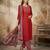 Cream color beautiful cotton chex fabric glamorous ceremonial looks salwar kameez