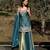 Sky blue color beautiful fendy satin fabric glamorous ceremonial looks salwar kameez