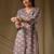 Mouve color rayon fabric designer digital printed ethnic formal long kurti
