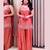 Salmon color beautiful designer fendy satin fabric graceful ceremonial attire