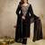 Black color beautiful designer vichitra silk fabric graceful ceremonial attire