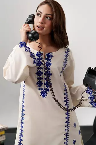 Off white color beautiful designer chanderi  fabric graceful ceremonial attire