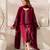 Burgundy color beautiful designer chanderi  fabric graceful ceremonial attire