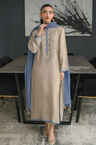 Grey color beautiful designer chanderi  fabric graceful ceremonial attire
