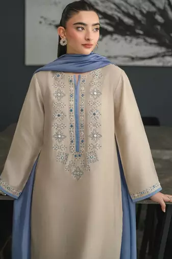 Grey color beautiful designer chanderi  fabric graceful ceremonial attire