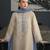Grey color beautiful designer chanderi  fabric graceful ceremonial attire