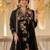 Black color beautiful designer georgette fabric graceful ceremonial attire