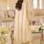 Cream color beautiful designer georgette fabric graceful ceremonial attire