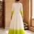 Green color stylish gown for wedding season
