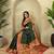 Green color silk blend saree