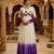 Purple color stylish gown for wedding season