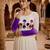 Purple color stylish gown for wedding season
