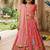 Kids pink silk peacock embroidered lehenga choli with dupatta