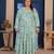 Green color beautiful designer printed ethnic casual big size kurti