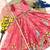 Kids pink silk peacock embroidered lehenga choli with dupatta