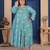 Sea green color beautiful designer printed ethnic casual big size kurti