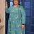 Sea green color beautiful designer printed ethnic casual big size kurti