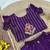 Kids purple silk peacock embroidered lehenga choli with dupatta