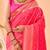 Rani pink bandhani weaving saree with paithani pallu