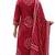 Pink printed mirror work cotton stitched straight kurta set with pyjama & dupatta