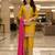 Yellow color smart and graceful chinon fabric heavy salwar kameez