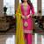 Pink color smart and graceful chinon fabric heavy salwar kameez