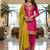Pink color smart and graceful chinon fabric heavy salwar kameez
