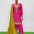 Pink color smart and graceful chinon fabric heavy salwar kameez
