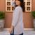Grey color rayon viscose fabric ethnic office wear short kurti