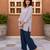 Grey color rayon viscose fabric ethnic office wear short kurti