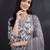 Grey color cotton fabric stylish ceremonial wear kurta set