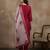 Maroon color roman silk fabric stylish ceremonial wear kurta set