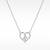 925 Sterling Silver Heart & Leaf Pendant Necklace Set  for Women,Nature Inspired Gift for Her