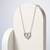 925 Sterling Silver Heart & Leaf Pendant Necklace Set  for Women,Nature Inspired Gift for Her