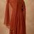 Rust color cambric cotton fabric stylish ceremonial wear kurta set