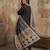 Black color cotton fabric stylish ceremonial wear kurta set