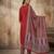 Maroon color cotton fabric stylish ceremonial wear kurta set